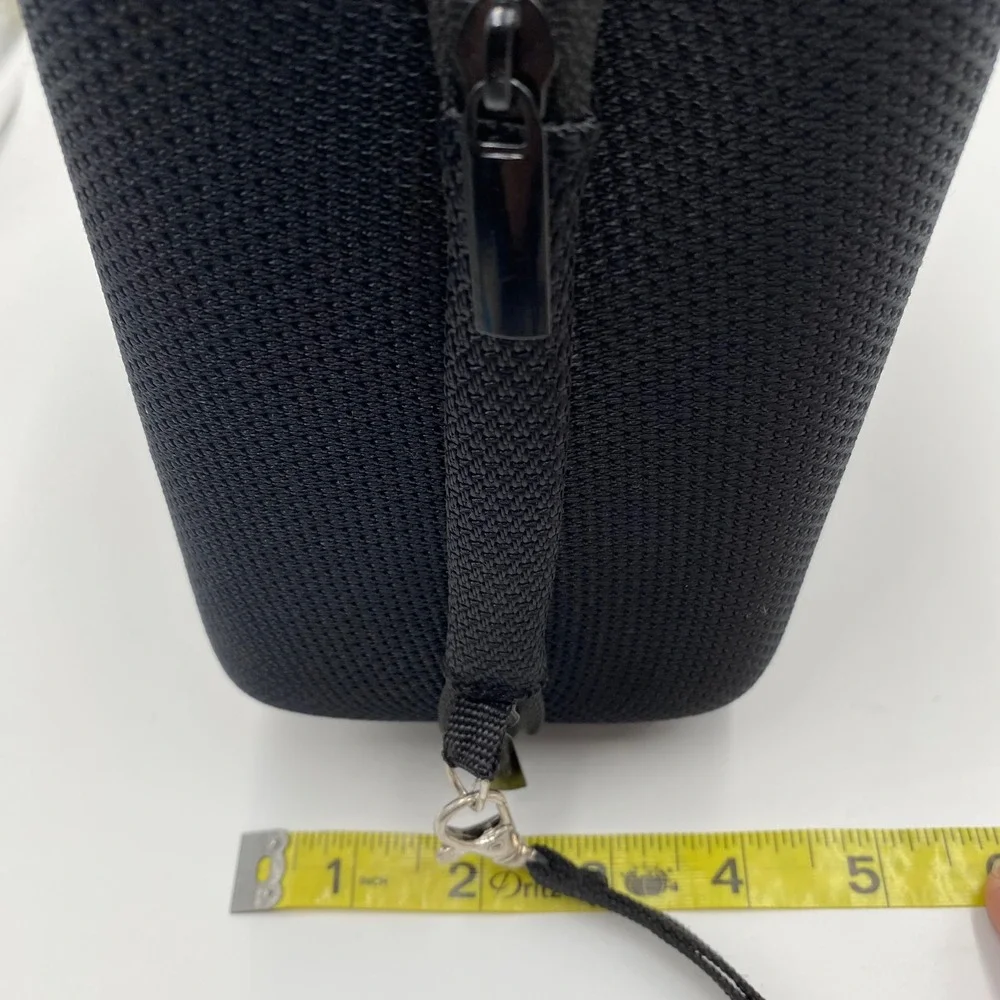 Black Hard Shell Protective Case for Headphones Worktunes Protector Zipper Strap